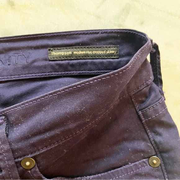 BNWOT CoH POISON (PURPLE) THOMPSON MEDIUM RISE CROPPED SKINNY JEANS - Picture 11 of 15